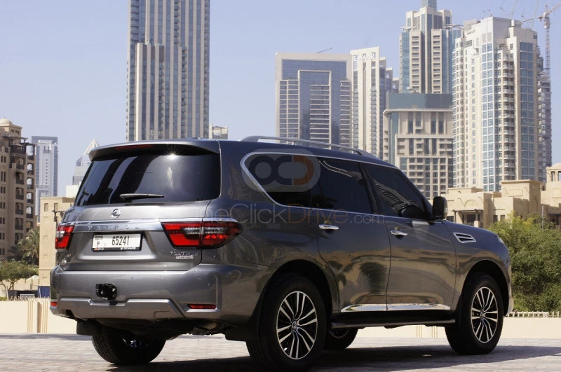 Gray Nissan Patrol 2020 for rent in Dubai 10